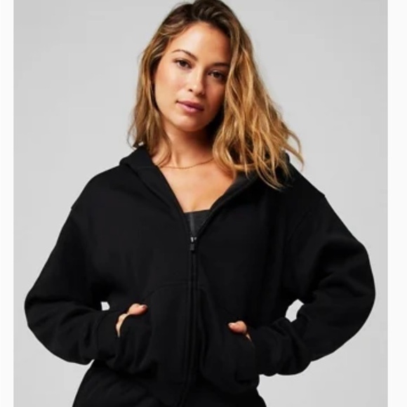 Fabletics Tops - Fabletics Cozy Fleece Full- Zip Hoodie